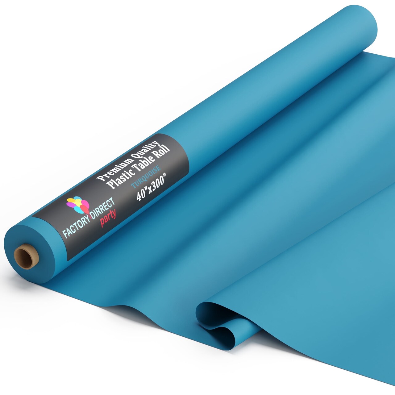 Exquisite Plastic Table Cover Roll – 40" x 300' Disposable Tablecloth Roll – Premium Thick 0.5 MIL Plastic Banquet Roll – Party Table Cover Roll for Events & Catering